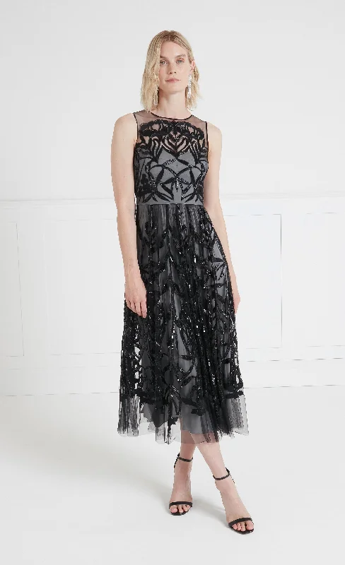 Inez Cocktail Dress - Black Tunics Summer linen