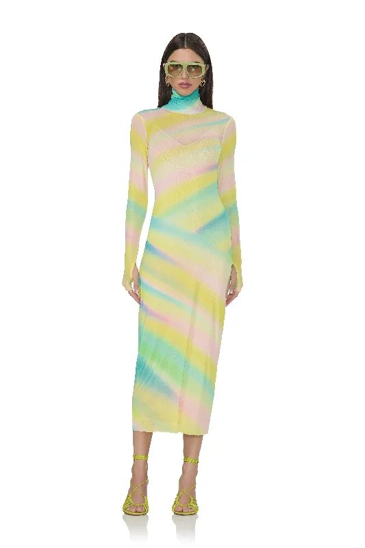 Shailene Dress - Rainbow Stripe Tunics Prom sequined