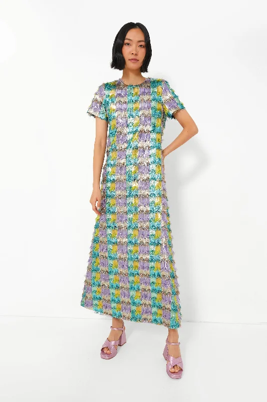 Jacquard Pharaoh Swing Dress Tunics Wedding white