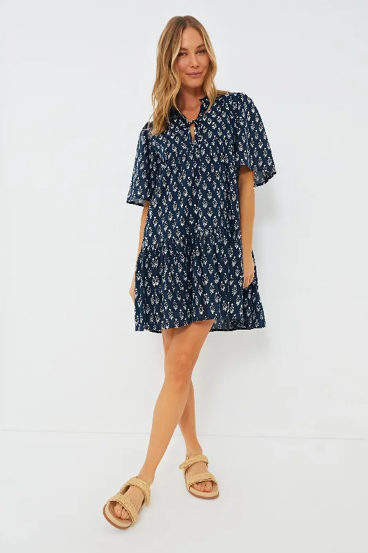 Marguerite Blue Isla Dress Tunics Fashionable trendy