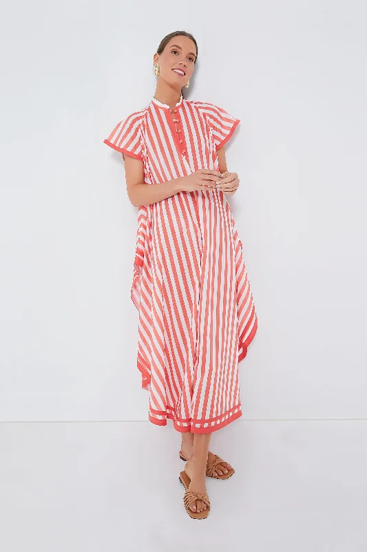 Coral Stripes Anouk Dress Tunics Cozy soft