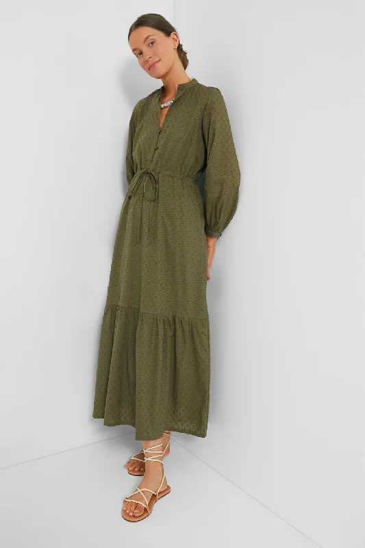 Moss Swiss Dot Organic Frances Dress 3 Tunics Stylish elegant