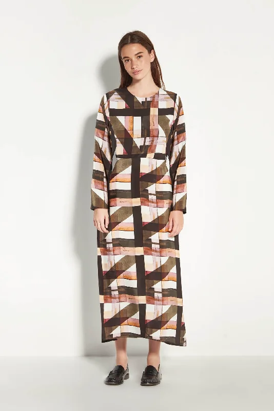 ROSALIA DRESS Crew Neckline Casual