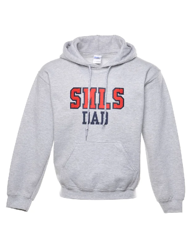Smls Dad Printed Hoodie - S Hoodie with Camouflage Military Edgy
