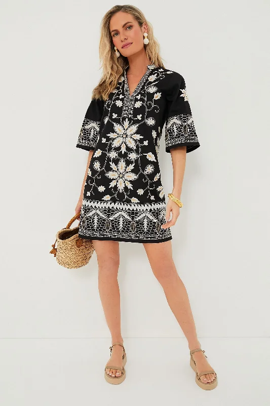 Black Lynne Dress Tunics Spring floral