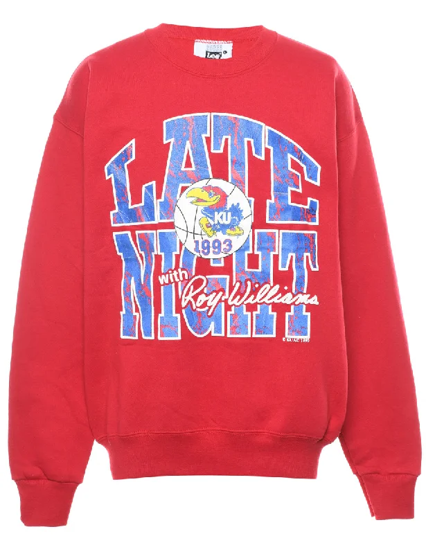 Lee Late Night With Roy Willioms Printed Sweatshirt - L Hoodie with Slit Hem Functional Movement Lee Late Night With Roy Willioms Printed Sweatshirt - L Hoodie with Slit Hem Functional Movement