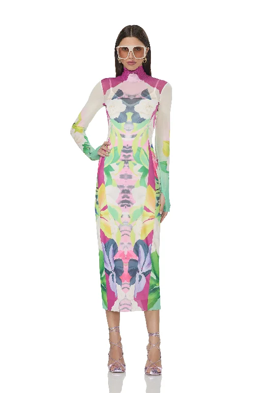 Shailene Dress - Mirror Tropical Tunics Print Colorful
