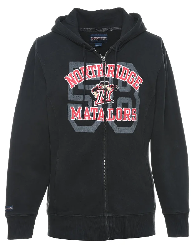 Jansport North Ridge Matadors Hoodie - M Hoodie with Back Slit Movement Comfort