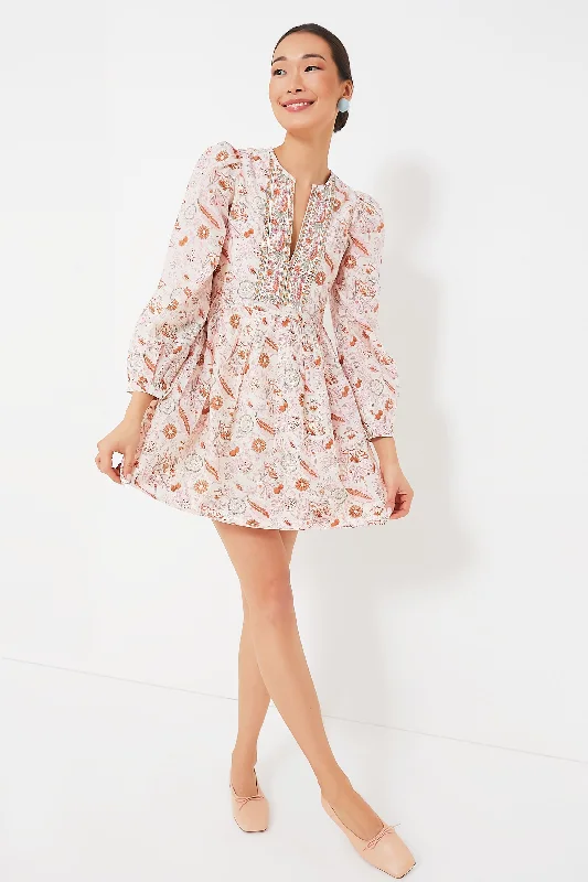 Pink Camellia Winslow Dress Tunics Summer linen