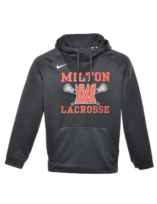 Nike lacrosse Hooded Sports Sweatshirt - M Hoodie with Reflective Safety Nightwear