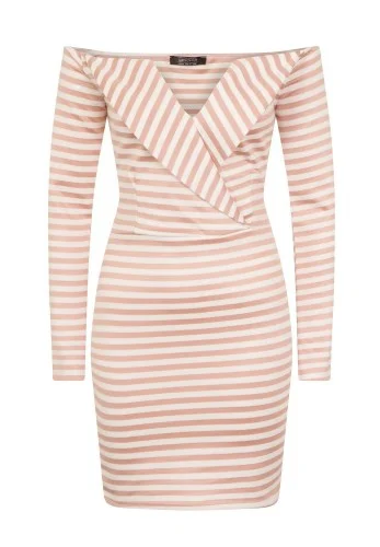 Girls On Film Womens/Ladies Alexander V-Cut Lapel Dress Tunics Trendy modern