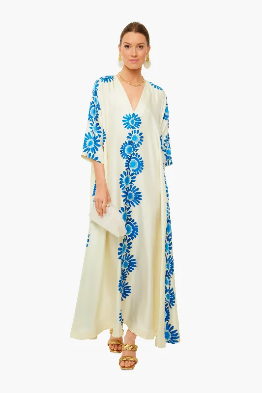 Daisy Placee Azzurro Muumuu Dress Tunics stripes playful