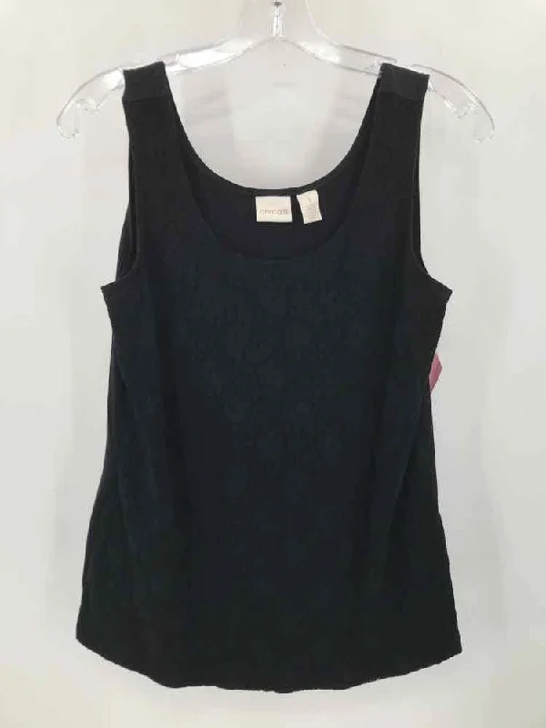 Pre-Owned Chico's Black Size Medium Tank Top soft tank top