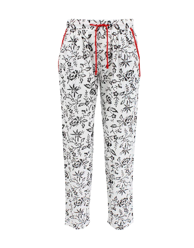 Floral Embroidered Dolly Pant Fashionable Jogger Pants