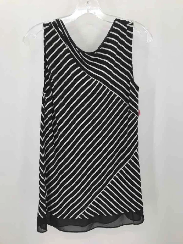 Pre-Owned WHBM Black Size XS Stripe Tank Top black tank top