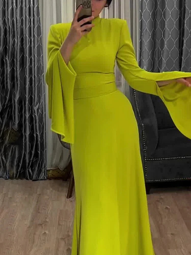 Advbridge Women's A Line Party Dresses High Neck Butterfly Long Sleeves Maxi Party Clubwear Prom Elegant Simple Evening Vestidos Tunics Fall fleece Advbridge Women's A Line Party Dresses High Neck Butterfly Long Sleeves Maxi Party Clubwear Prom Elegant Simple Evening Vestidos Tunics Fall fleece