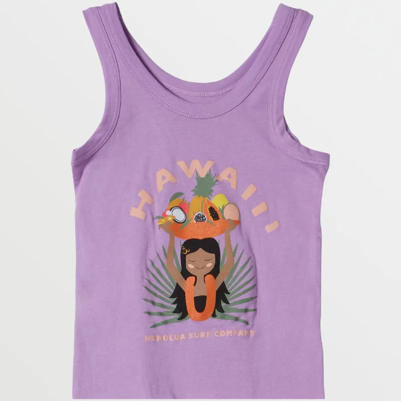 Girls Fruitful Tank - Lavender glitter tank top