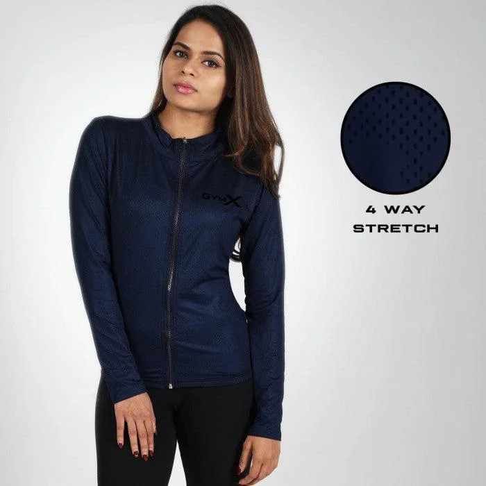 GymX Midnight Navy Full Zip Jacket- Athena Series- Sale Toggled Jacket Drawstring Jacket Belted Jacket GymX Midnight Navy Full Zip Jacket- Athena Series- Sale Toggled Jacket Drawstring Jacket Belted Jacket