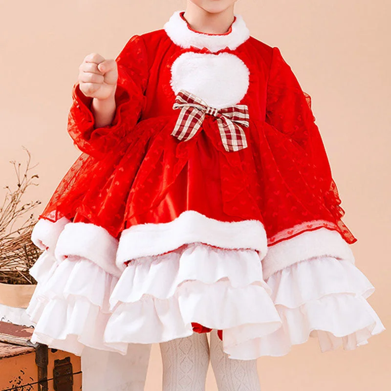 Baby Girl Dress Toddler Prom Princess Winter Red Lace Plush Fluffy Birthday Party Dress Halter Neckline Beach Baby Girl Dress Toddler Prom Princess Winter Red Lace Plush Fluffy Birthday Party Dress Halter Neckline Beach