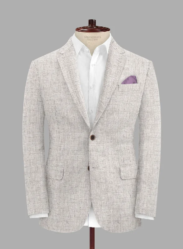 Solbiati Haze Beige Linen Jacket Mesh Jacket Canvas Jacket Denim Jacket