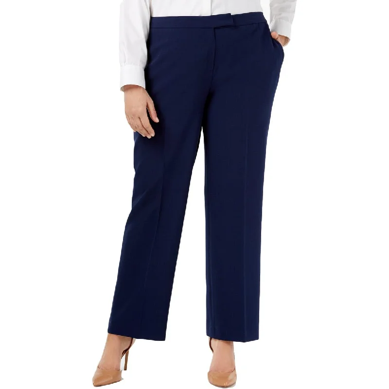 Kasper Womens Plus Carly Office Business Dress Pants Comfortable Jogging Pants