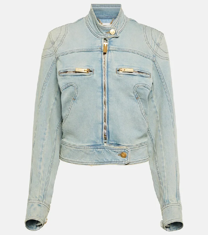 Blumarine Denim jacket Jersey Jacket Tulle Jacket Batik Jacket