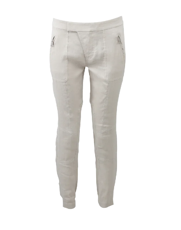 Patchwork Cargo Pant Lightweight Linen Pants