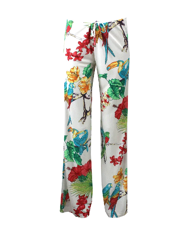 Drawstring Jersey Pant Trendy Palazzo Pants