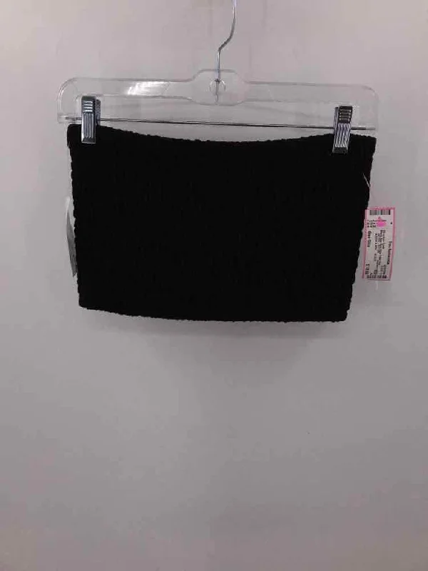 Pre-Owned Black Size One Size Tube Top Strapless Tank crossback tank top