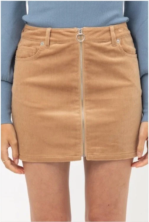 CLEARANCE- Corduroy Mini Skirt- Honey mini skirt trendy