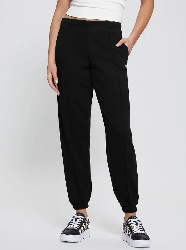 Black Skylae Jogger Pants Chic Capri Pants