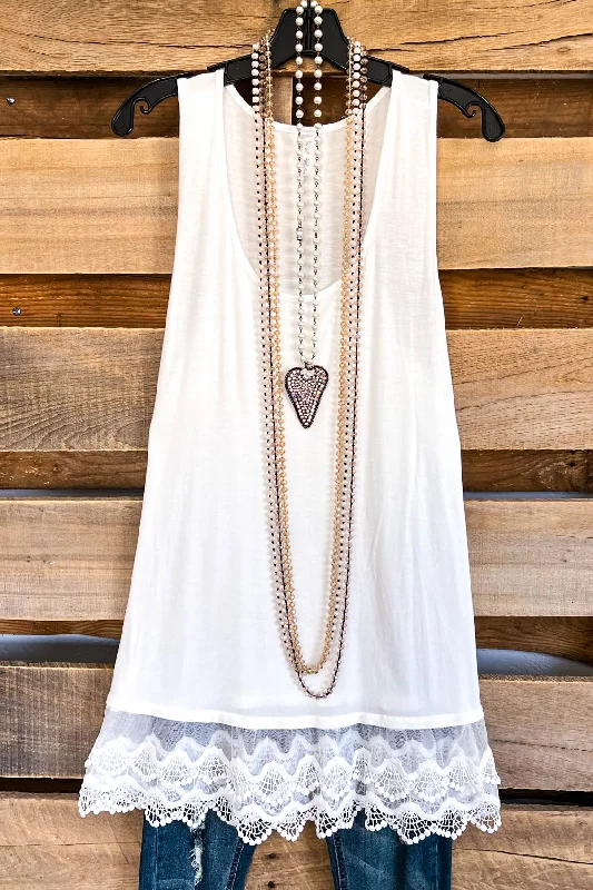 Extender: Slip on Tank/Tunic - Off White cute tank top