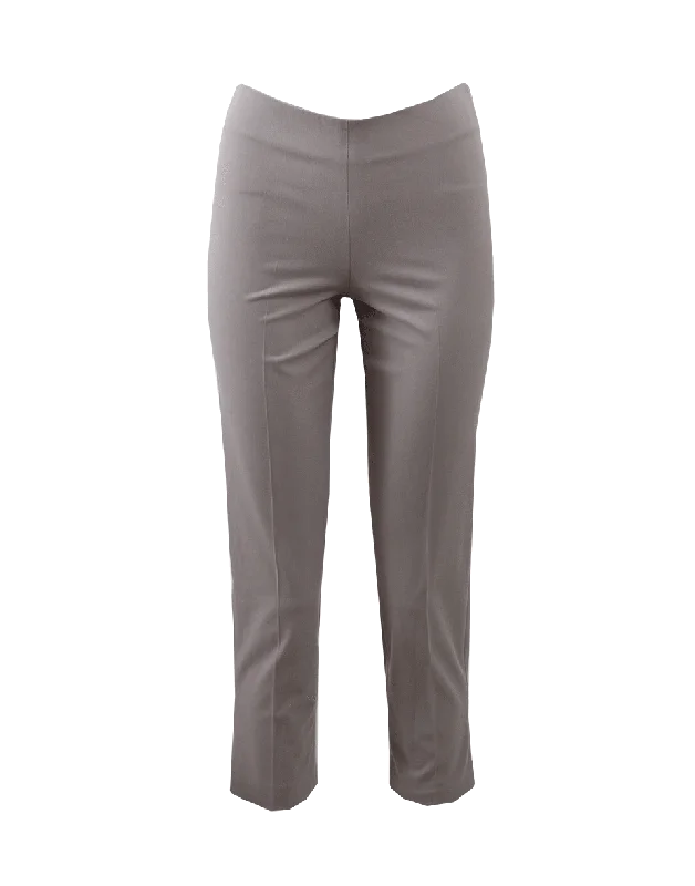 Cotton Side Zip Pant Elegant Silk Pants