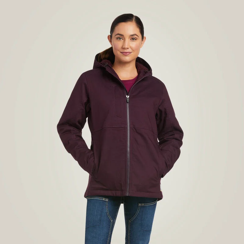 Women's Ariat Rebar DuraCanvas Insulated Jacket #10037589 Boat Neck Shawl Collar Notched Collar Women's Ariat Rebar DuraCanvas Insulated Jacket #10037589 Boat Neck Shawl Collar Notched Collar