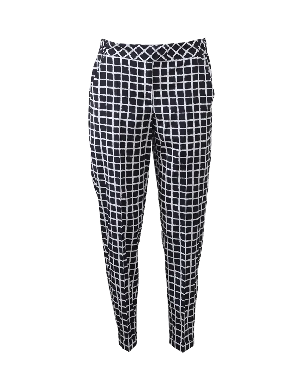Window Pane Pant Cozy Fitted Pants