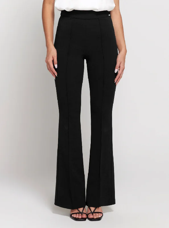 Black Flared Evelina Pants Cozy Lounge Pants