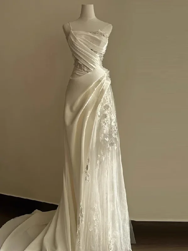 Elegant White A-Line Birthday Party Dress Lace Wedding Dress, DP3171 Tunics Running lightweight Elegant White A-Line Birthday Party Dress Lace Wedding Dress, DP3171 Tunics Running lightweight