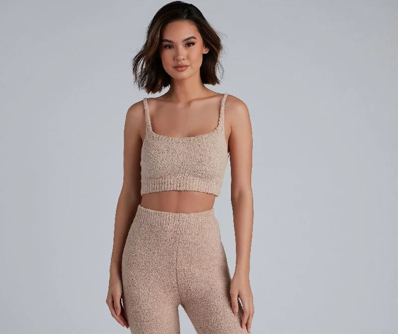 Chilling With You Chenille PJ Tank flirty tank top