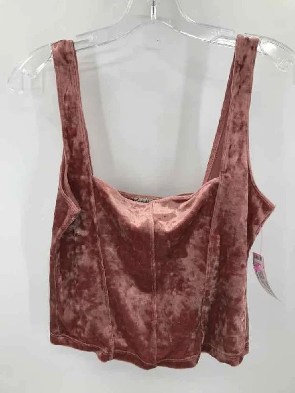Pre-Owned Intimately Free People Pink Size Medium Tank Top lime green tank