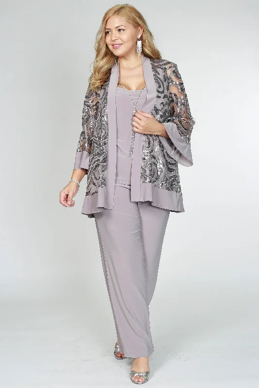 R&M Richards 2343 Formal Pantsuit With Jacket Satin Jacket Silk Jacket Chiffon Jacket R&M Richards 2343 Formal Pantsuit With Jacket Satin Jacket Silk Jacket Chiffon Jacket
