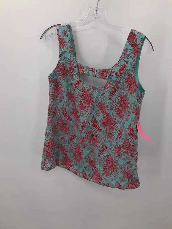 Pre-Owned Nanette Lepore Blue Size 6 Tank Top soft pink tank