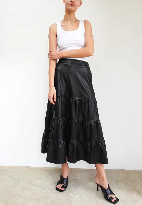 INFINITY SKIRT BLACK relaxed fit skirt