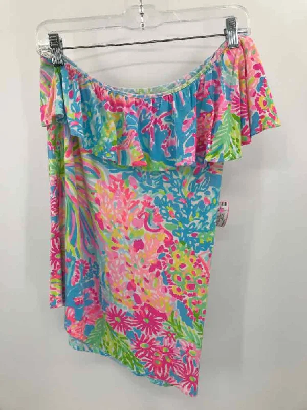 Pre-Owned Lilly Pulitzer Blue Size Small Tank Top grey tank top