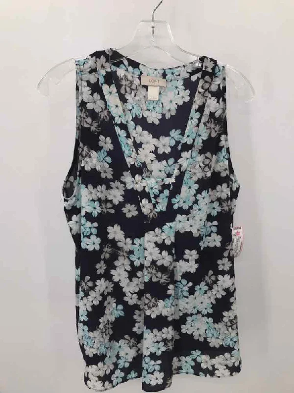 Pre-Owned Loft Purple Size Large Tank Top peekaboo tank top