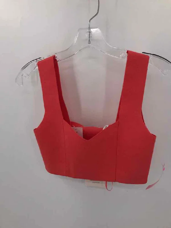 Pre-Owned ALC Orange Size Small Tank Top crew neck tank
