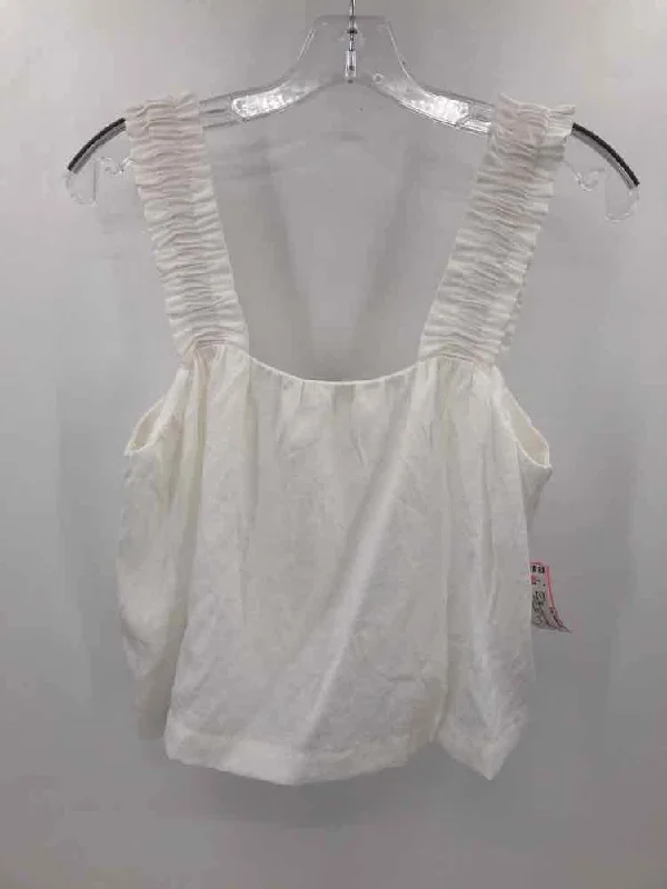 Pre-Owned Monte White Size XS Tank Top strappy tank top
