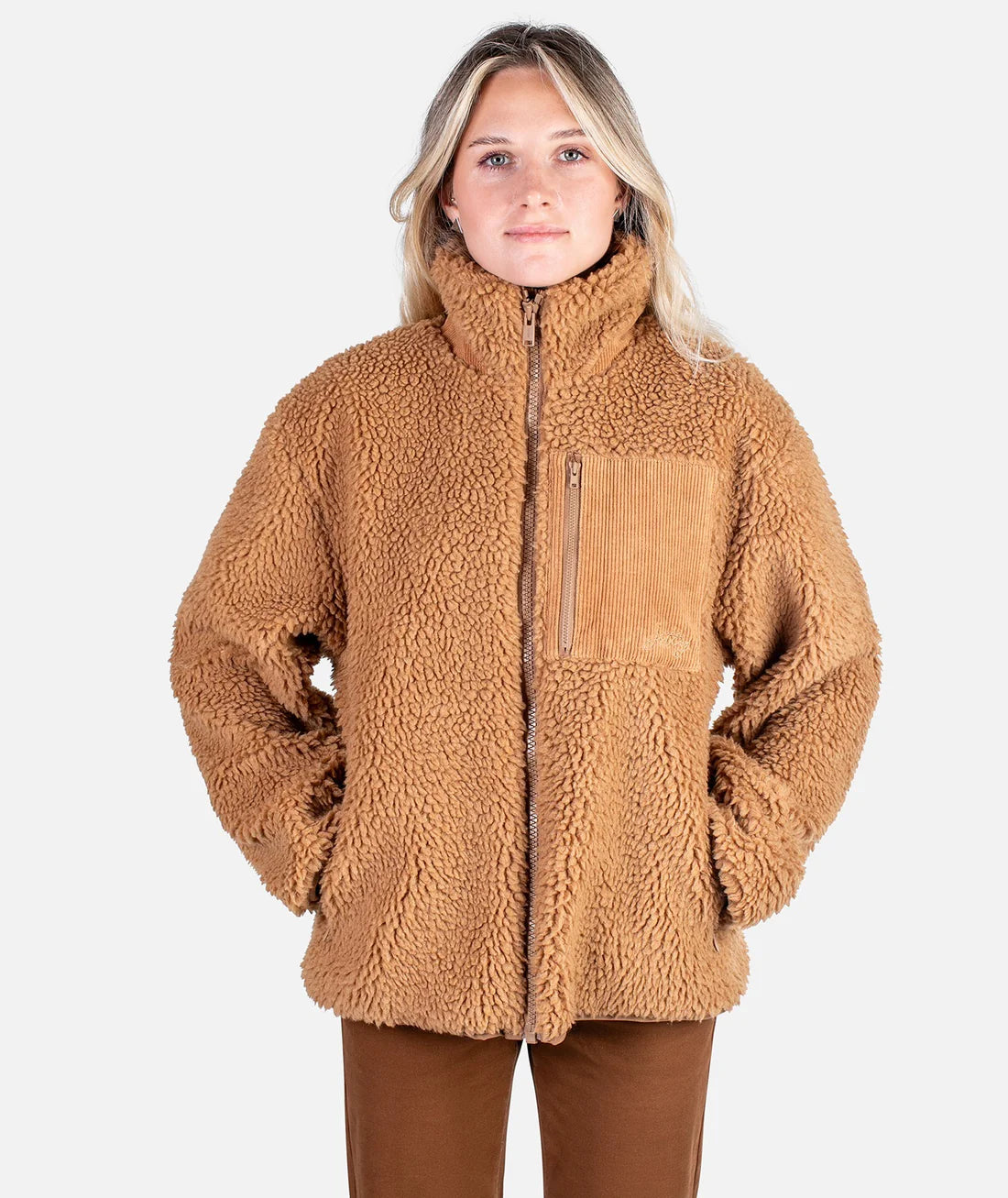 Cedar Hi Pile Fleece Jacket - Camel Faux Fur Fabric Real Fur Fabric Shearling Fabric Cedar Hi Pile Fleece Jacket - Camel Faux Fur Fabric Real Fur Fabric Shearling Fabric