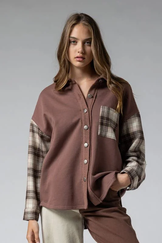 Frenchterry Checker Sleeve Jacket Rayon Fabric Velvet Fabric Corduroy Fabric