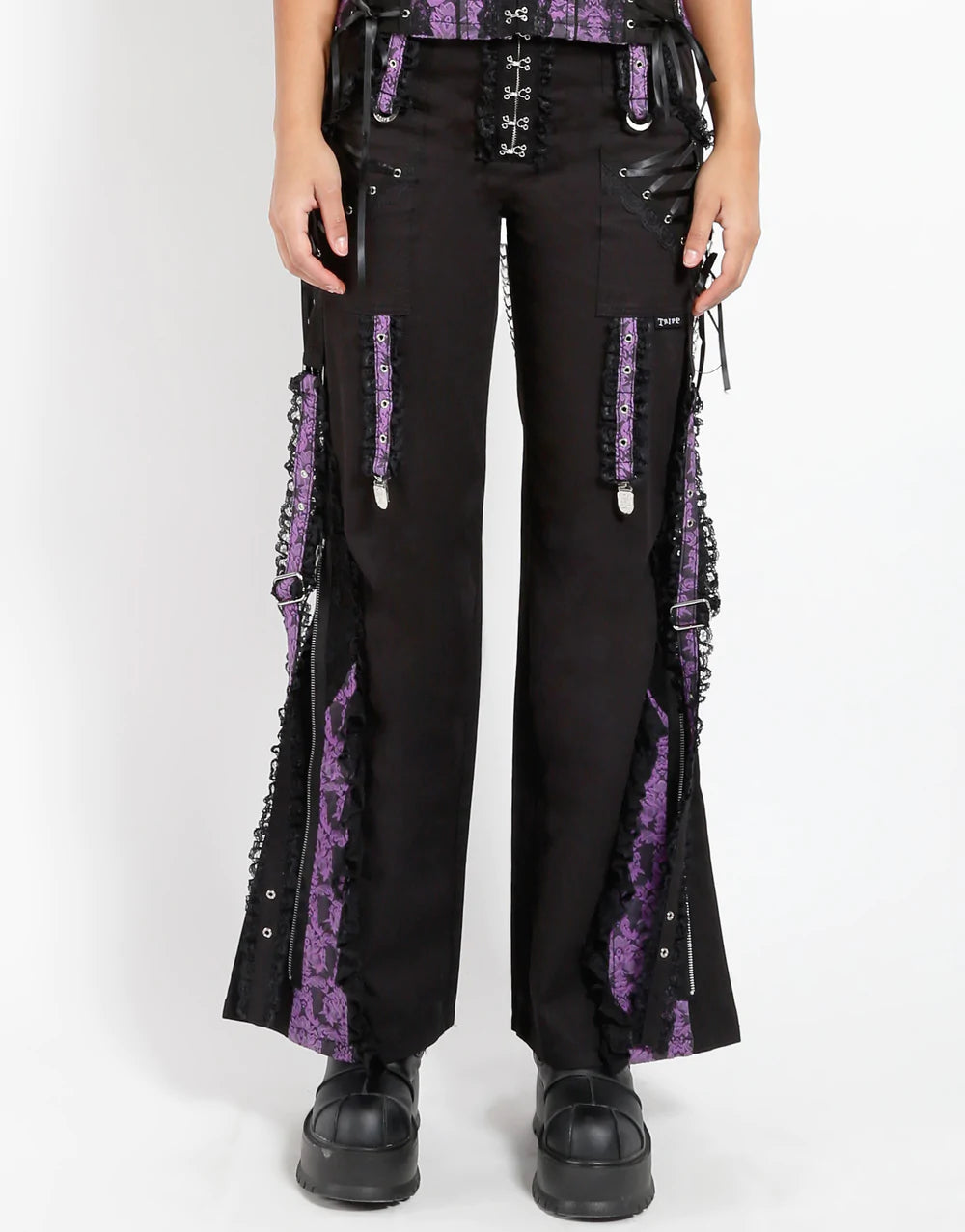 Enchanted Dark Street Pant w/ Purple Details Comfy Athletic Pants