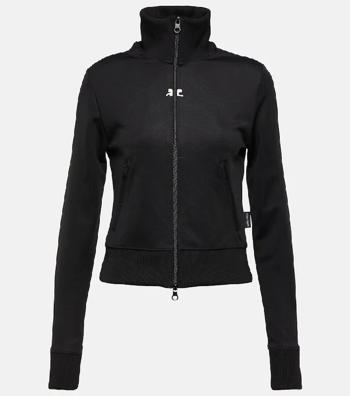 Courr√É¬®ges Logo jersey track jacket Striped Jacket Polka Dot Jacket Floral Jacket